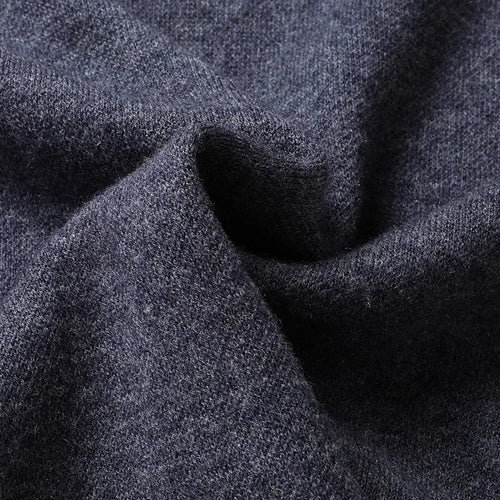 Obsidian Phoenix Luxury 100% Wool V-Neck Sweater - High-End Soft Warm Long Sleeve Pullover for Men in Sizes Up to 8XL