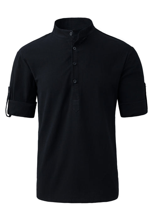 Obsidian Phoenix Men's Luxury Cotton Shirt
