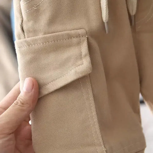 Celestial Comfort New Cotton Enfant Garcon Cargo Pants - Celestial Comfort Clothing