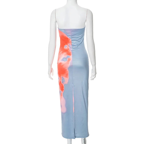 Obsidian Phoenix Women's Luxury Strapless Tube Maxi Dress