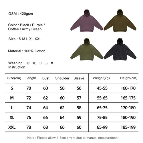 Obsidian Phoenix Unisex Luxury Batik Washed Hoodie - 420gsm Distressed Patchwork Loose-Fit Hooded Pullover