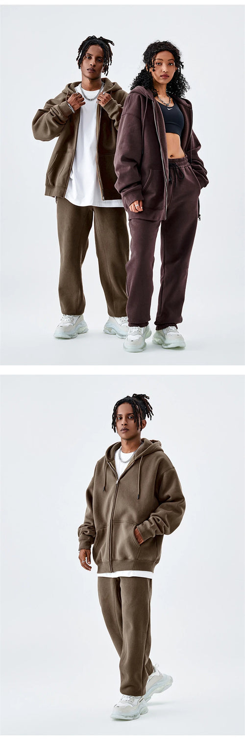 Obsidian Phoenix Luxury 350gsm Fleece Sweatpants - Unisex Casual Loose-Fit Warm Joggers in 18 Colors