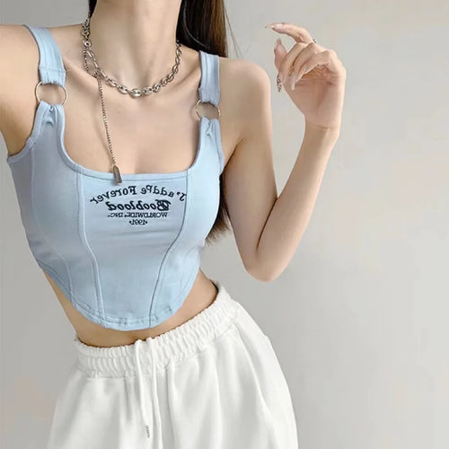 Celestial Comfort Striped Tank Top - Sexy Sleeveless Crop with Built-in Bra Pad, Solid Color Exposed Navel Style - Celestial Comfort Clothing