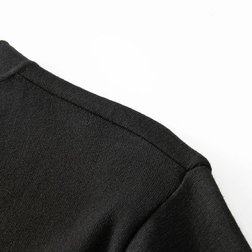 Obsidian Phoenix  {Dule & Caben} Luxury Wool Letter-Printed Sweater - Top-Grade Loose-Fit Men’s Christmas Jumper in Sizes Up to 8XL