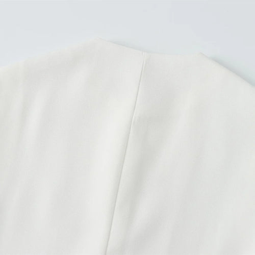 Celestial Comfort Sleeveless Vest-Style Shirt - Round Neck, Single-Breasted, Chic Summer Office Top for Women - Celestial Comfort Clothing
