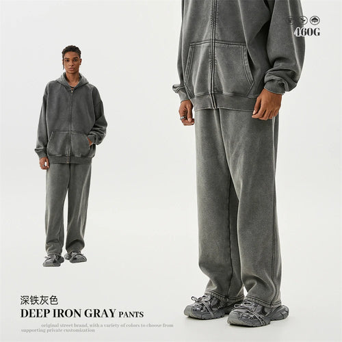 Obsidian Phoenix LuxuryWashed Fleec Hoodie - Oversized Sleeve 355gsm Winter Pullover