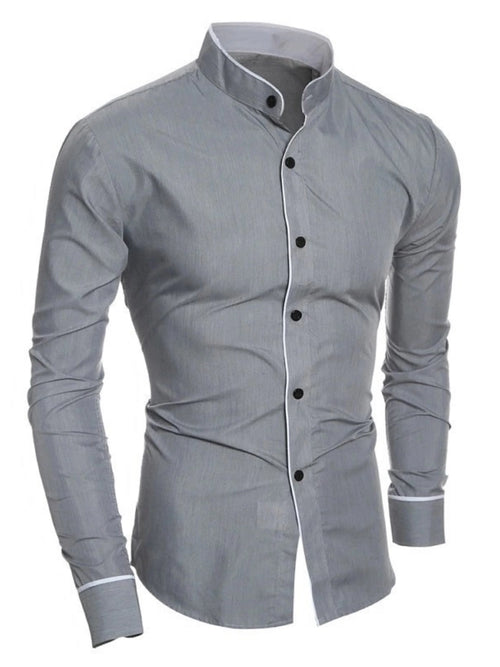 Obsidian Phoenix Men's Luxury Slim-Fit Shirt