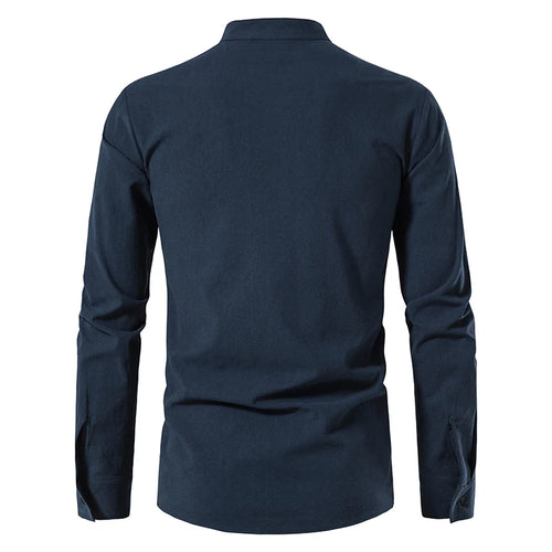 Celestial Comfort New Cotton Linen Long Sleeve Shirt - Celestial Comfort Clothing