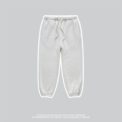 Obsidian Phoenix Luxury Kids' 365gsm Fleece Sweatpants - Unisex Warm Loose-Fit Drawstring Joggers for Boys and Girls