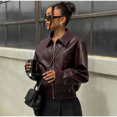 Obsidian Phoenix Women's Luxury Vintage Leather Jacket