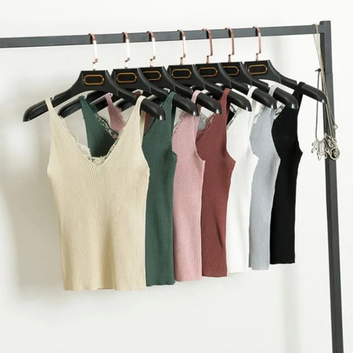 Celestial Comfort Sleeveless Knitted Tank Top - Celestial Comfort Clothing