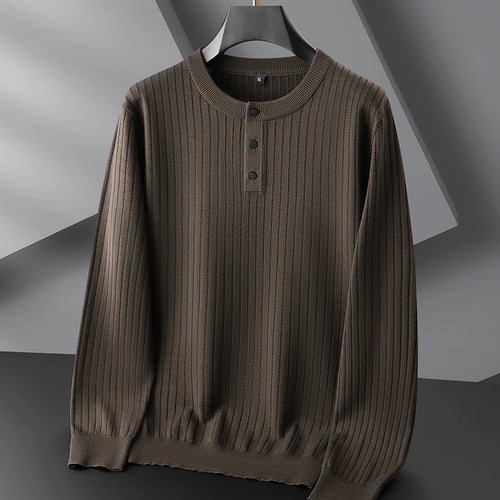 Obsidian Phoenix Luxury Casual Sweater - High-Quality Thick Warm Men’s Pullover in Sizes Up to 8XL