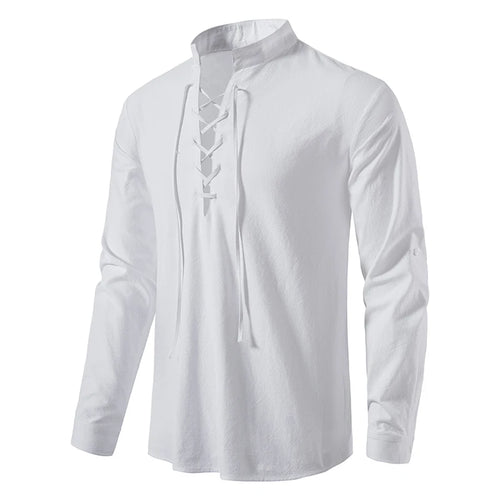 Celestial Comfort New Cotton Linen Long Sleeve Shirt - Celestial Comfort Clothing