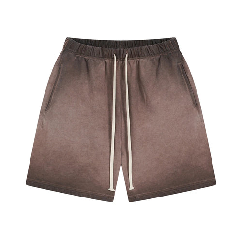 Obsidian Phoenix Unisex Luxury Batik Washed Shorts - 430gsm Heavyweight Loose-Fit 100% Cotton Pants