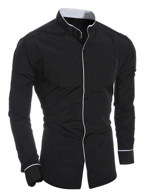 Obsidian Phoenix Men's Luxury Slim-Fit Shirt