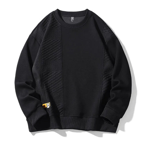 Obsidian Phoenix Luxury Harajuku O-Neck Hoodie - High-Quality Loose-Fit Men’s Pullover Sweatshirt in Sizes Up to 8XL