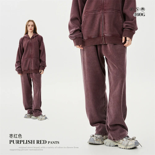 Obsidian Phoenix LuxuryWashed Fleec Hoodie - Oversized Sleeve 355gsm Winter Pullover