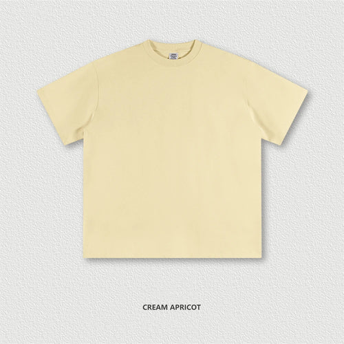 Obsidian Phoenix Unisex Luxury Heavyweight T-Shirt - 345gsm Solid Loose-Fit 100% Cotton Basic Tee