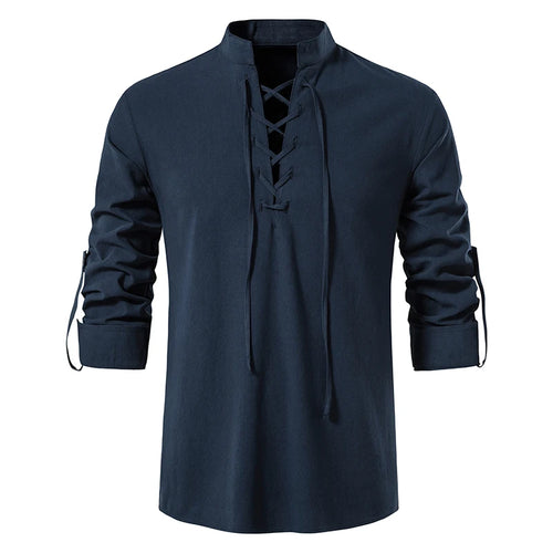 Celestial Comfort New Cotton Linen Long Sleeve Shirt - Celestial Comfort Clothing