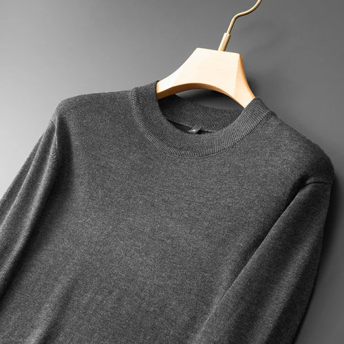 Obsidian Phoenix Luxury Cashmere Sweater - High-End Soft Warm Business Casual Pullover for Men in Sizes Up to 8XL