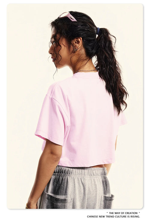 Obsidian Phoenix Luxury Women's Washed Crop T-Shirt