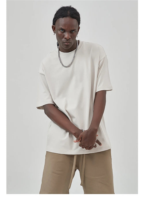 Obsidian Phoenix Unisex Luxury Cotton T-Shirt - 275gsm High Street Oversized No-Shrink Solid Tee