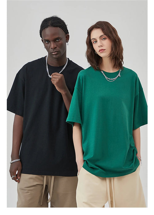 Obsidian Phoenix Unisex Luxury Cotton T-Shirt - 275gsm High Street Oversized No-Shrink Solid Tee