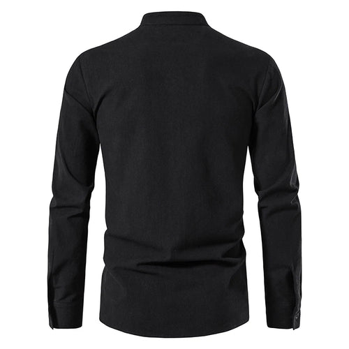 Celestial Comfort New Cotton Linen Long Sleeve Shirt - Celestial Comfort Clothing