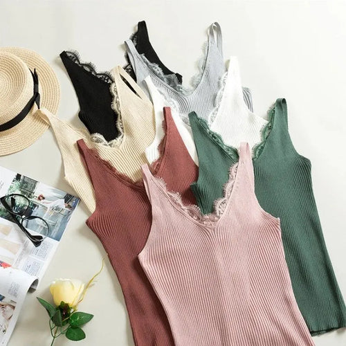 Celestial Comfort Sleeveless Knitted Tank Top - Celestial Comfort Clothing