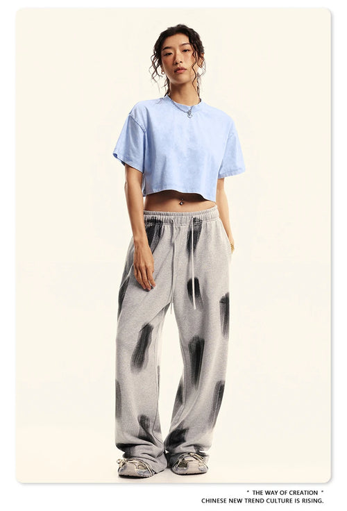 Obsidian Phoenix Luxury Women's Washed Crop T-Shirt