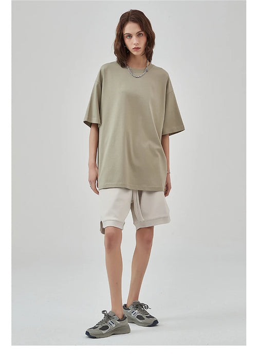Obsidian Phoenix Unisex Luxury Cotton T-Shirt - 275gsm High Street Oversized No-Shrink Solid Tee