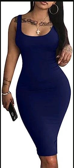 Obsidian Phoenix Women's Luxury Sexy Tank Top Dress