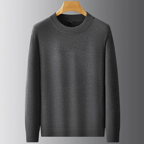 Obsidian Phoenix Luxury Cashmere Sweater - High-End Soft Warm Business Casual Pullover for Men in Sizes Up to 8XL