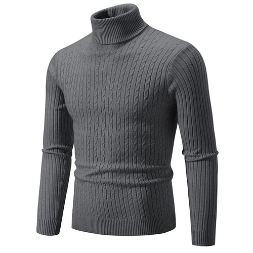 Celestial Comfort New Men's High Neck Wool Turtleneck Pullover Luxe Classic - Celestial Comfort Clothing