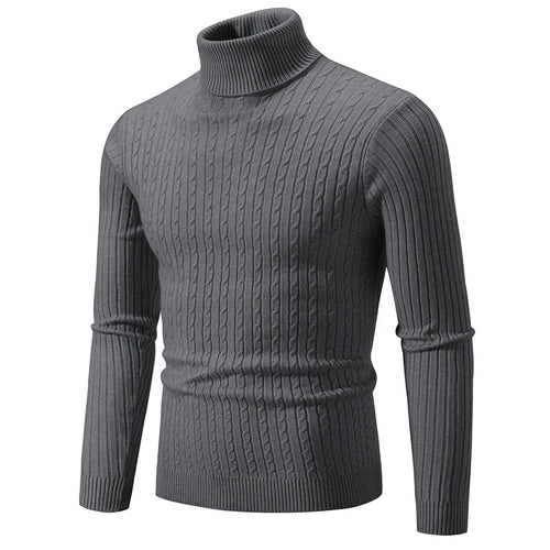 Celestial Comfort New Men's High Neck Wool Turtleneck Pullover Luxe Classic - Celestial Comfort Clothing