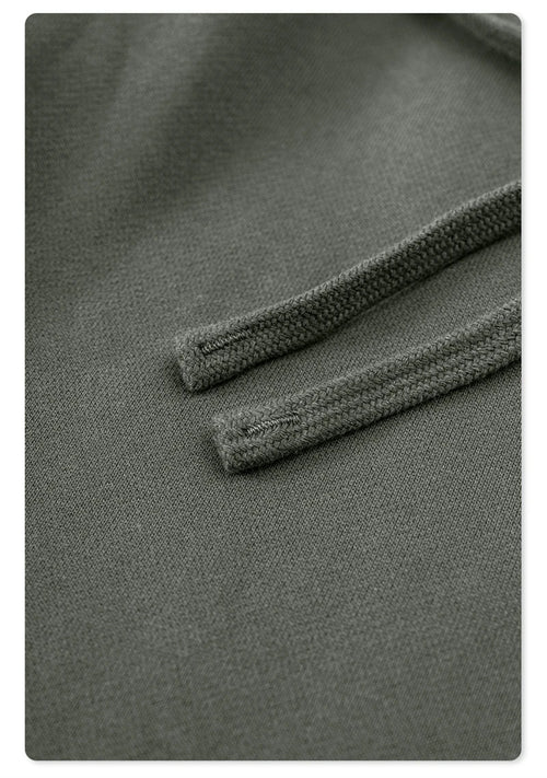 Obsidian Phoenix Unisex Luxury Fleece Straight Pants - 345gsm Solid Loose-Fit Sport Trousers with Zipper Pockets