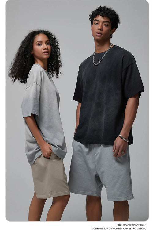 Obsidian Phoenix Unisex Luxury Monkey Washed T-Shirt - 250gsm Oversized No-Shrink Solid Cotton Tee