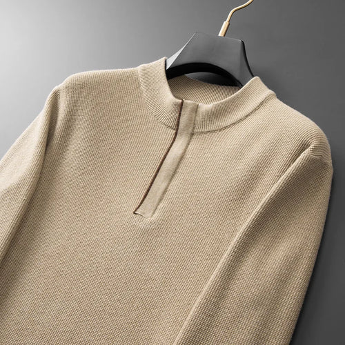Obsidian Phoenix Luxury Zipper Collar Sweater