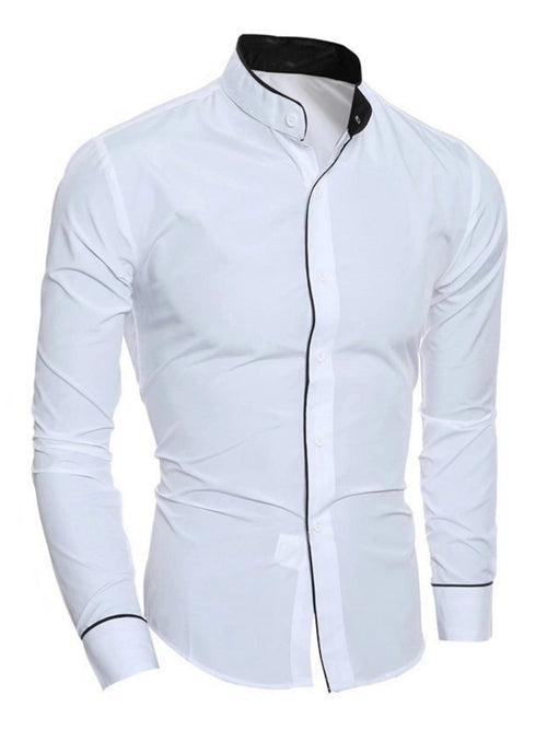 Obsidian Phoenix Men's Luxury Slim-Fit Shirt