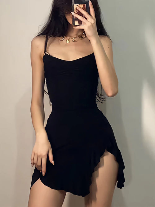 Obsidian Phoenix Women's Luxury Backless Mini Dress