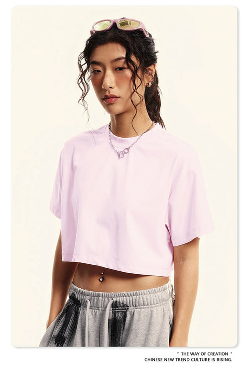 Obsidian Phoenix Luxury Women's Washed Crop T-Shirt
