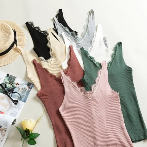 Celestial Comfort Sleeveless Knitted Tank Top - Celestial Comfort Clothing