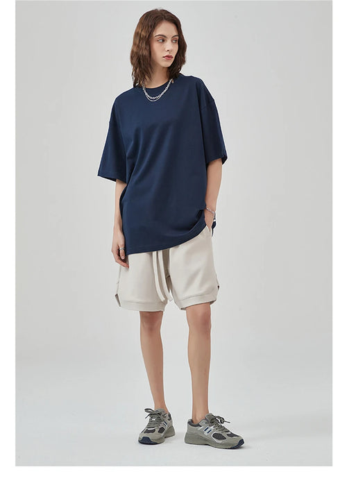 Obsidian Phoenix Unisex Luxury Cotton T-Shirt - 275gsm High Street Oversized No-Shrink Solid Tee