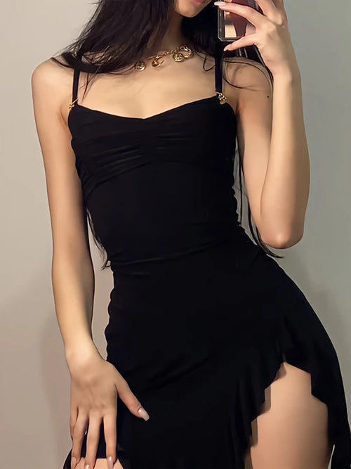 Obsidian Phoenix Women's Luxury Backless Mini Dress