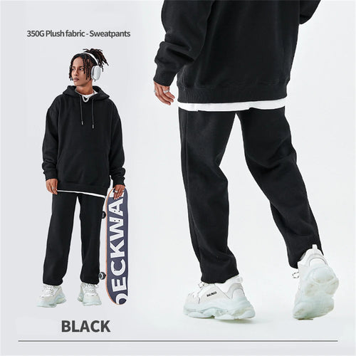 Obsidian Phoenix Luxury 350gsm Fleece Sweatpants - Unisex Casual Loose-Fit Warm Joggers in 18 Colors