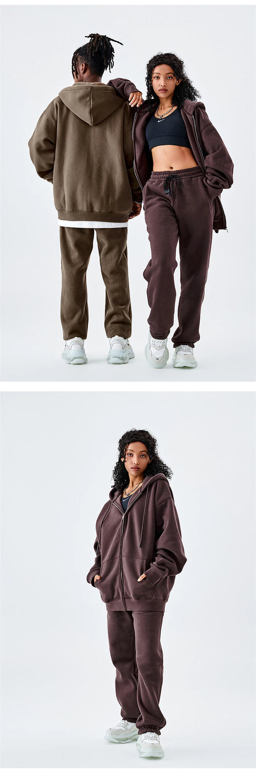 Obsidian Phoenix Luxury 350gsm Fleece Sweatpants - Unisex Casual Loose-Fit Warm Joggers in 18 Colors
