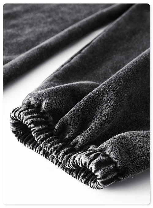 Obsidian Phoenix Unisex Luxury Washed Sweatpants - 420gsm Vintage Heavyweight Loose-Fit Drawstring Joggers