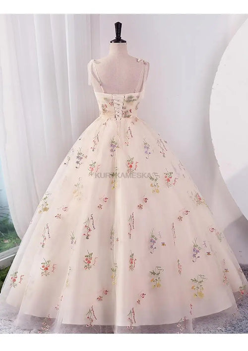Celestial Comfort Luxury Floral Embroidered Dress - Celestial Comfort Clothing