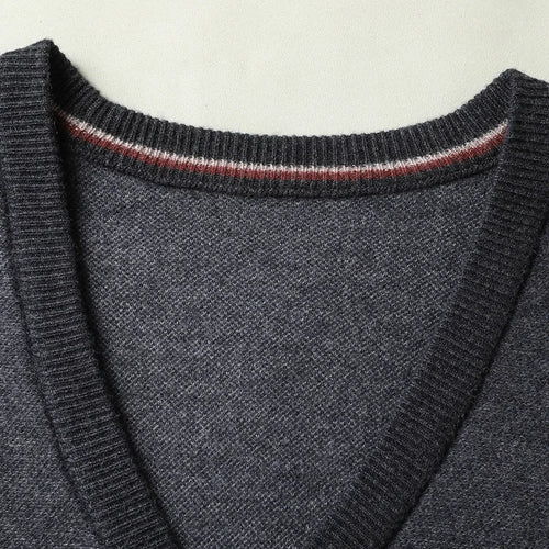 Obsidian Phoenix Luxury 100% Wool Cardigan - High-End Soft Warm Sweatercoat for Men in Sizes Up to 8XL