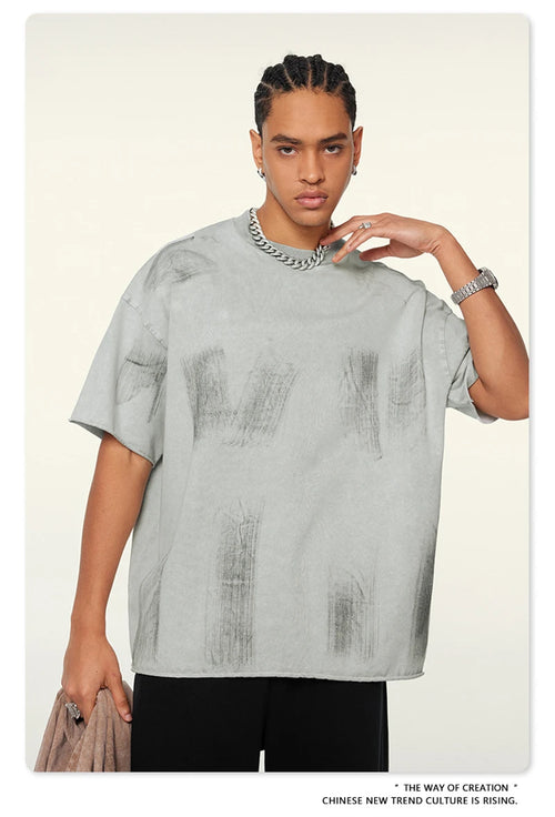 Obsidian Phoenix Unisex Luxury Paint Washed T-Shirt - 310gsm Vintage High Street Cotton Tee